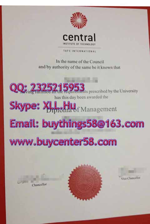 Central Institute of Technology certificate