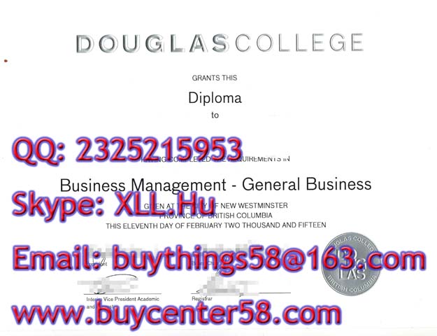 DOUGLAS COLLEGE certificate