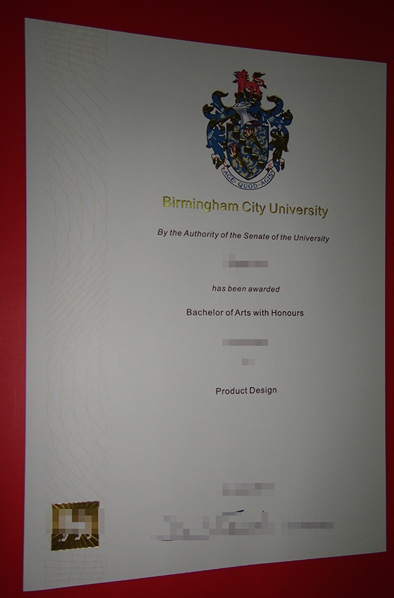 Birmingham City University diploma