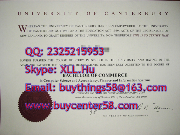Buy a fake University of Canterbury diploma. buy degree.