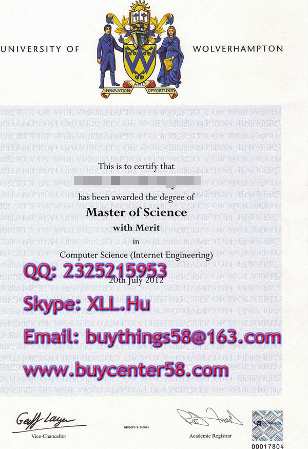 University of Wolverhampton of Masters degree