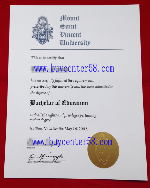 buy Mount Saint Vincent University diploma