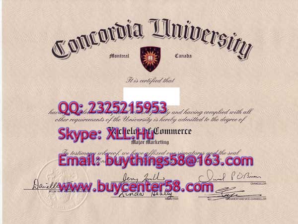 buy University of Concordia fake diploma