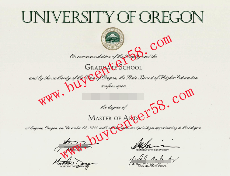 University of orEGON master of arts degree