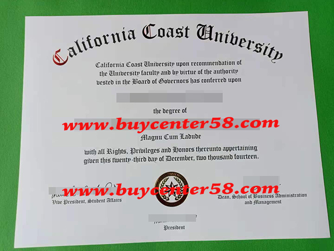 buy California Coast University fake diploma