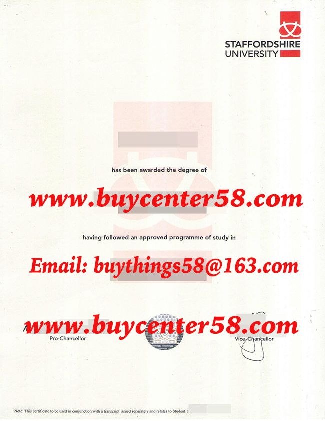 buy degree from Staffordshire University