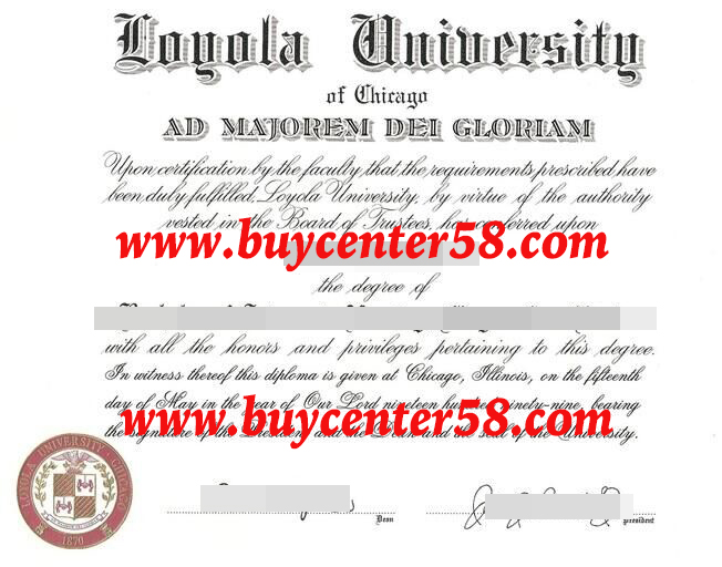 buy diploma of Loyola University Chicago