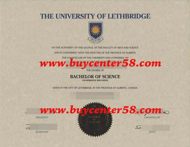 buy University of Lethbridge diploma
