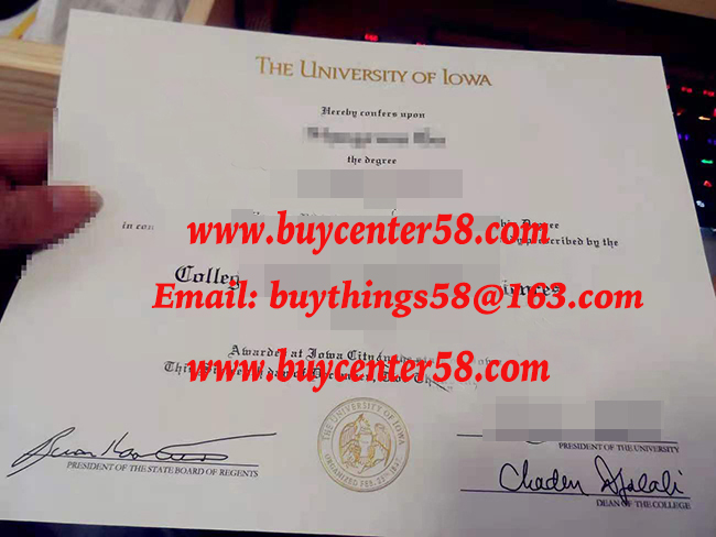 buy University of Iowa bachelor of arts fake diploma