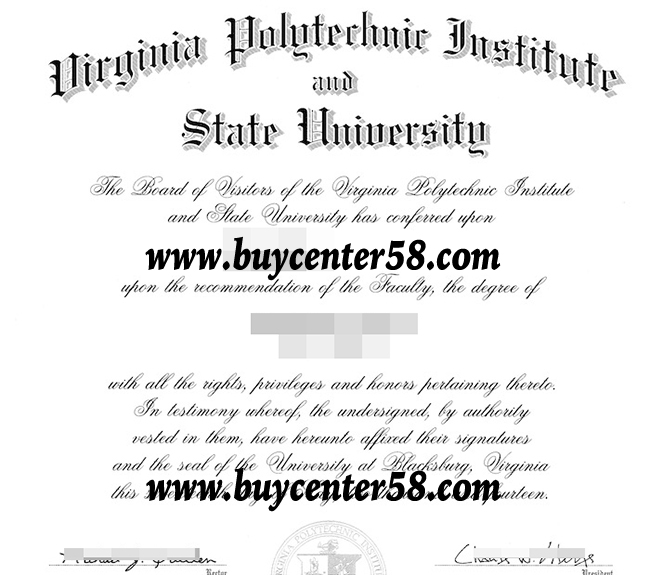 buy a diploma of Virginia Polytechnic Institute and State University diploma