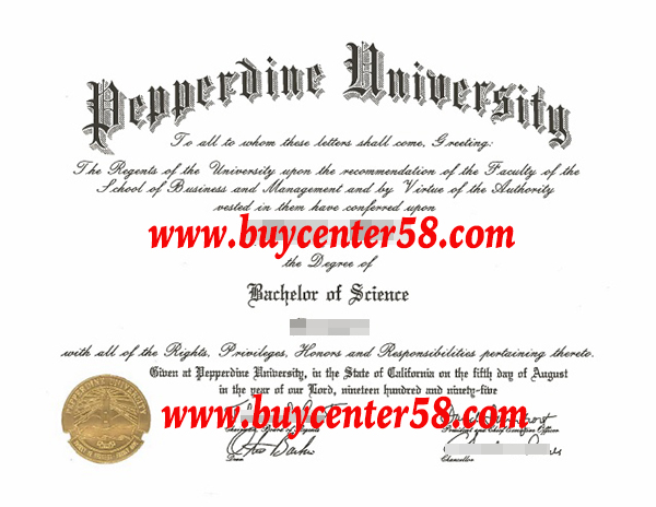 pepperdine University Diploma. PPD Certificate. PPD Diploma