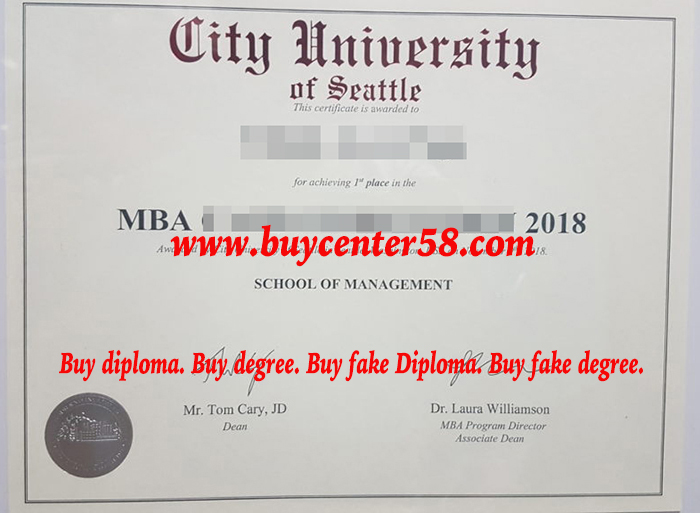City University of Seattle diploma. City University of Seattle MBA degree. City University of Seattle certificate