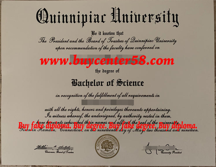 Quinnipiac University diploma & Quinnipiac University degree & Quinnipiac University fake diploma