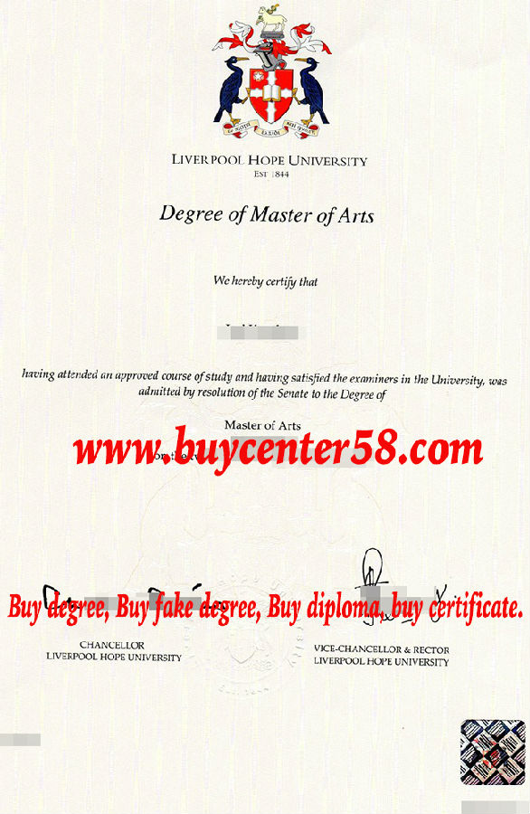 Liverpool Hope University degree, Liverpool Hope University diploma, LHU certificate, Liverpool Hope University master of arts degree