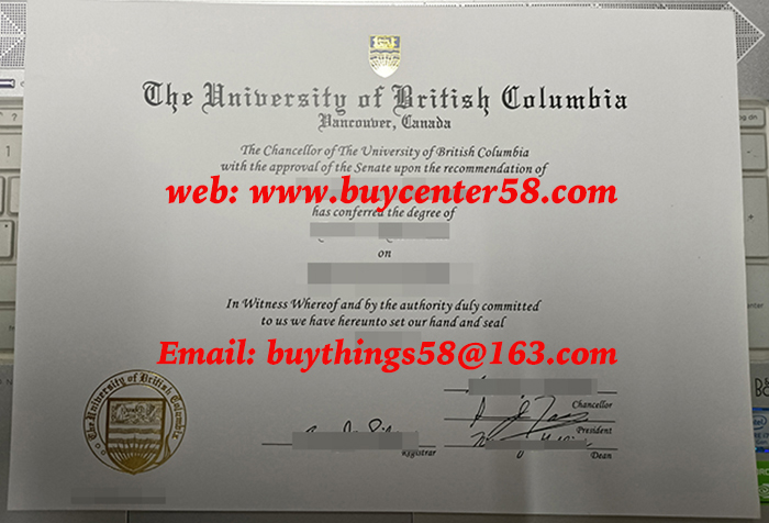 UBC Diploma, UBC degree, UBC certificate