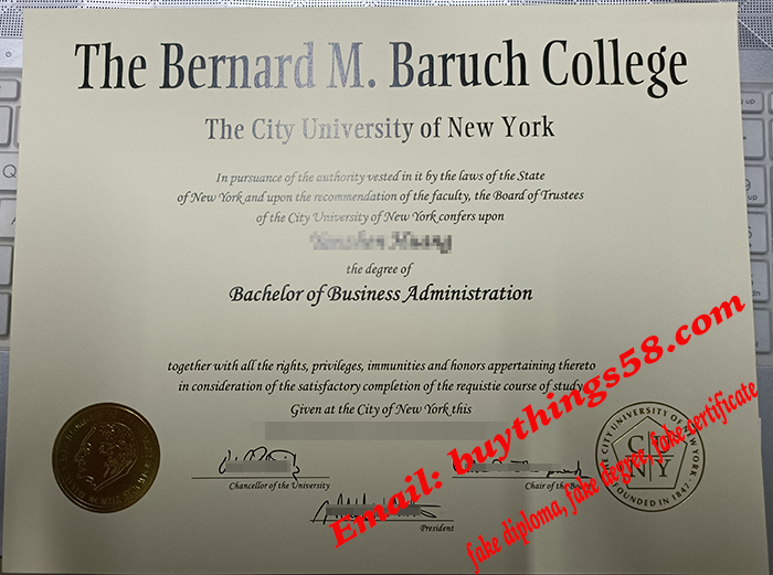 Bernard M.Baruch College-CUNY BBA diploma. Bernard M.Baruch College-CUNY BBA degree. Bernard M.Baruch College-CUNY certificate