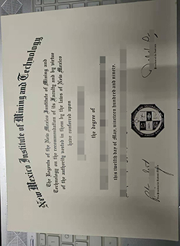 The New Mexico Institute of Mining and Technology Diploma Certificate Service. Buy fake diploma.
