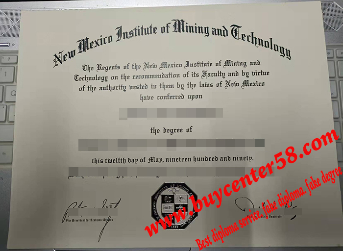 New Mexico Institute of Mining and Technology Diploma. New Mexico Institute of Mining and Technology Degree. New Mexico Institute of Mining and Technology certificat