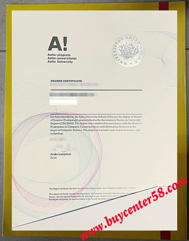 Aalto University fake diploma. Aalto University fake degree. Aalto University fake certificate
