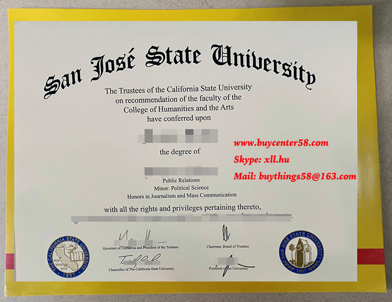 SJSU phony diploma. SJSU phony degree. SJSU phony certificate