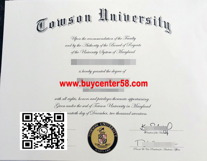 Towson University fake diploma. Towson University fake degree. TU fake Certificate