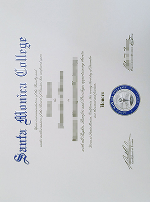 Stunning Examples Of Fake Santa Monica College Diploma, Replica SMC Certificate.