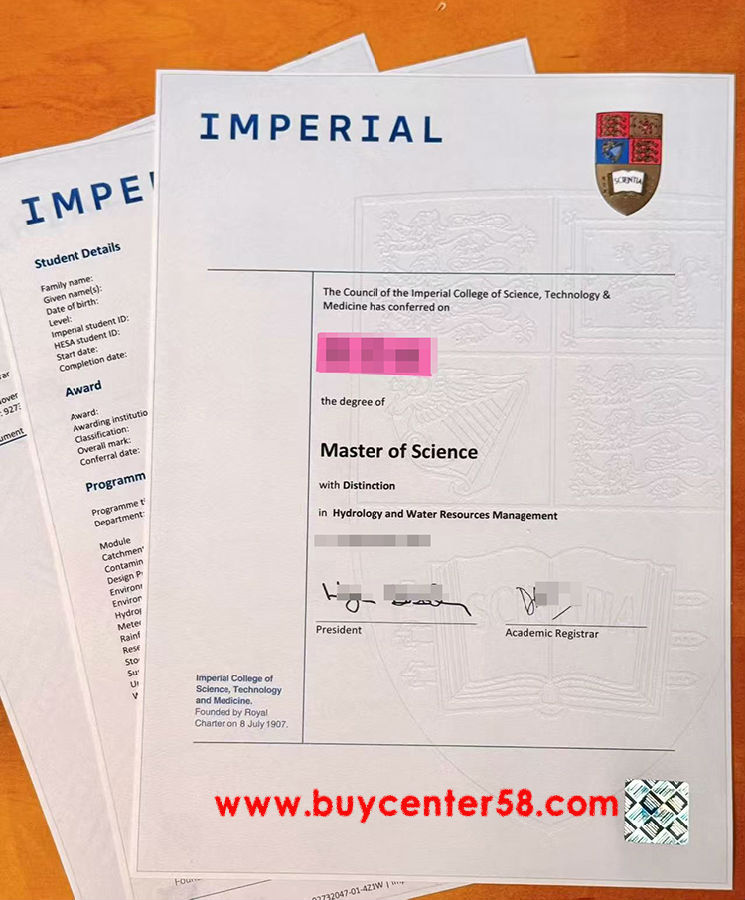 Imperial College of Science Technology and Medicine Degree and Transcript.jpg Imperial College of Science Technology and Medicine Degree and Transcript